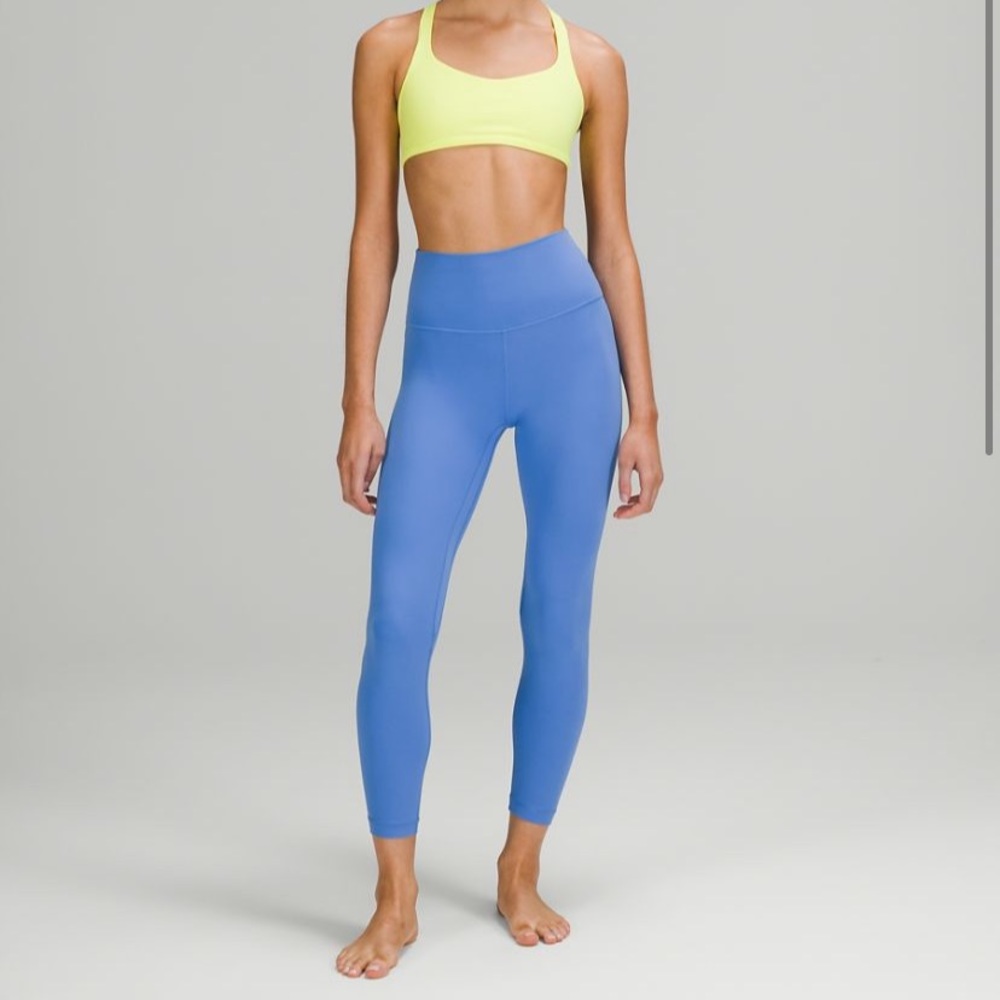 Lululemon Wunder Under HR 28" Blue Nile Size 6